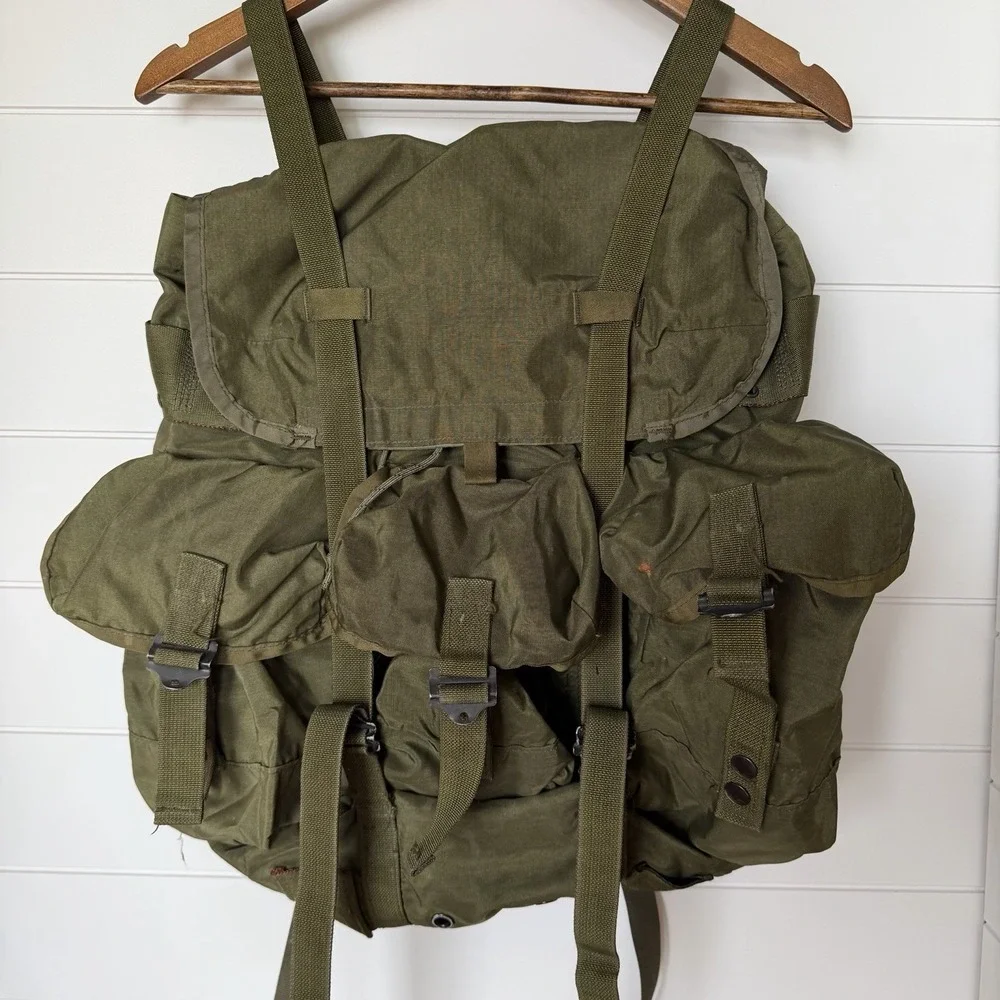 US Army Large Combat Ruck Sack Field Pack Backpack Militaria No Frame VTG